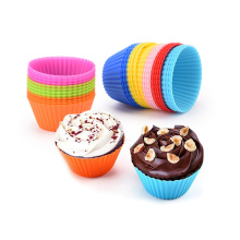 Recycle Baking Cup Liners Cake Tools Nonstick Reusable Silicone Cupcake Colorful Bread Mold Custom